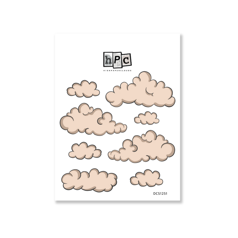 A Little Cloudy Deco Sticker Sheet - Urban Dreamscapes Collection