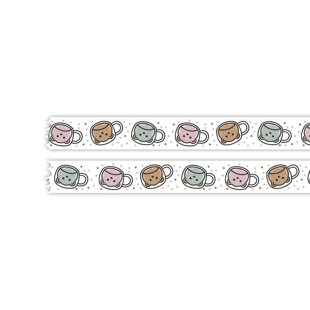 Cafe Cups Washi Tape 15mm