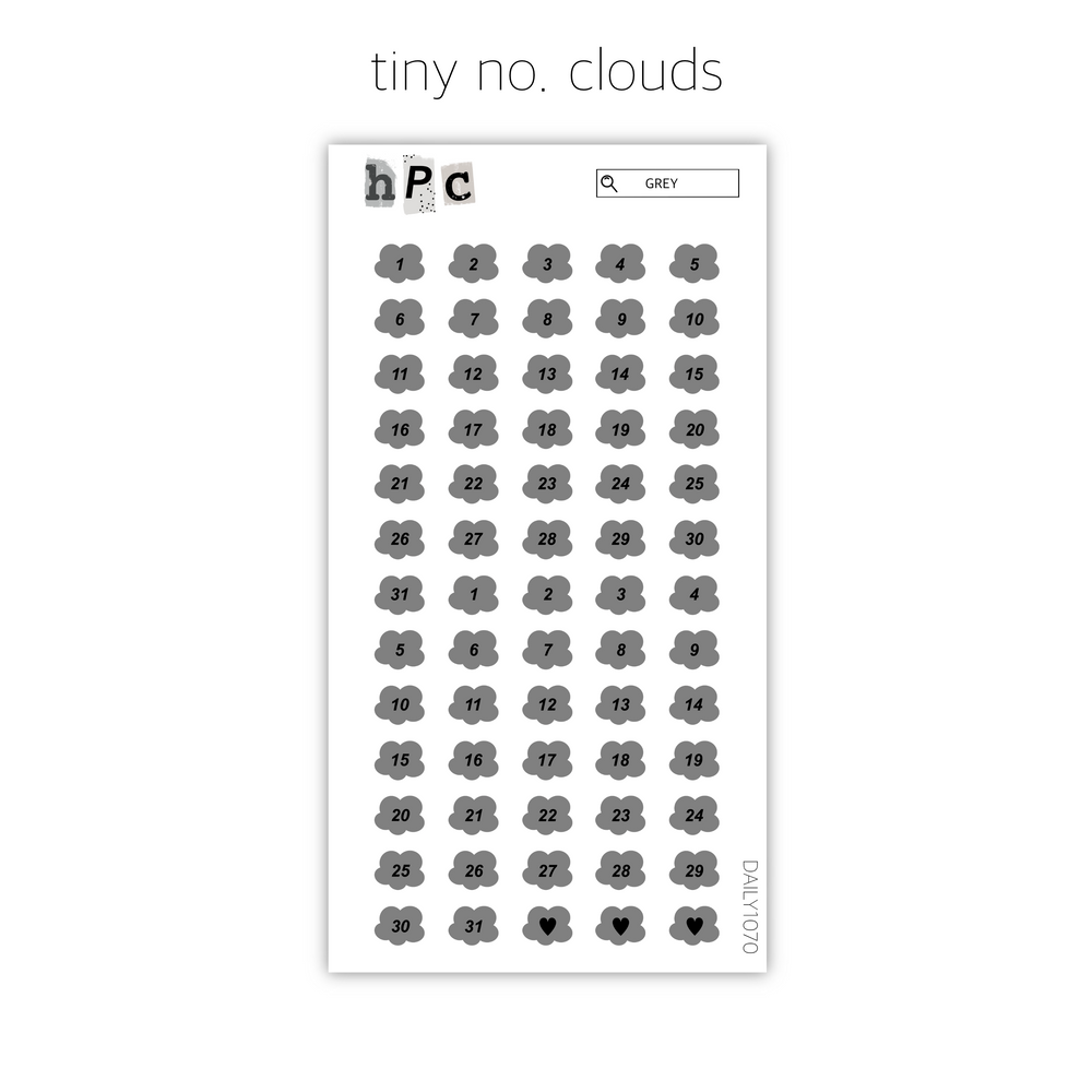 Tiny No. Clouds - Grey