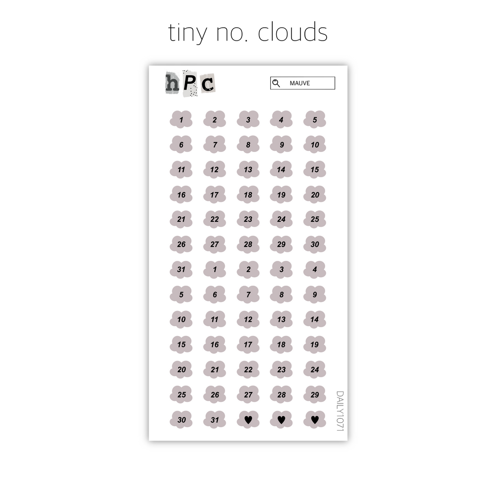 Tiny No. Clouds - Mauve
