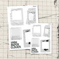 White Out Layering Sticker Sheet