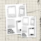 White Out Layering Sticker Sheet