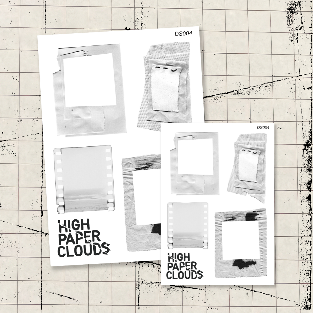 White Out Layering Sticker Sheet