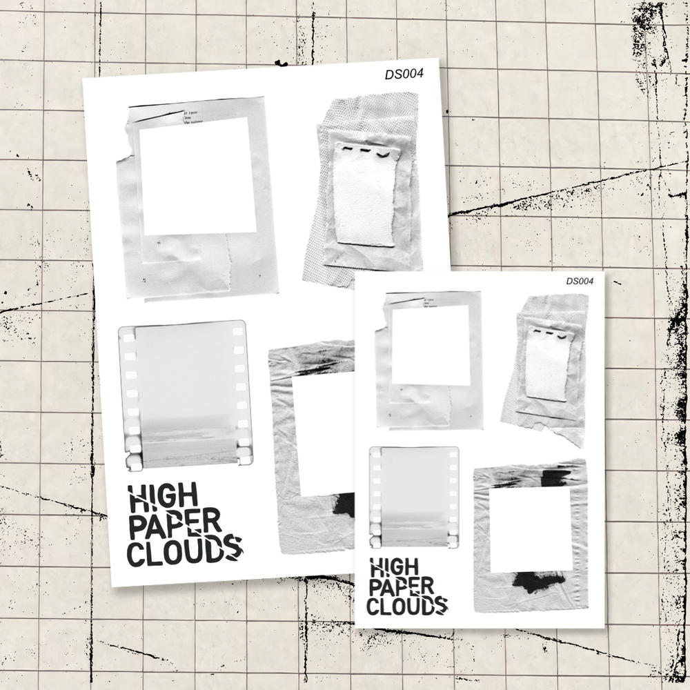 White Out Layering Sticker Sheet
