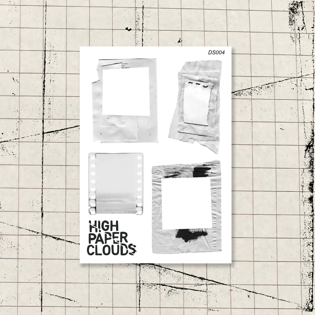White Out Layering Sticker Sheet