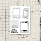 White Out Layering Sticker Sheet