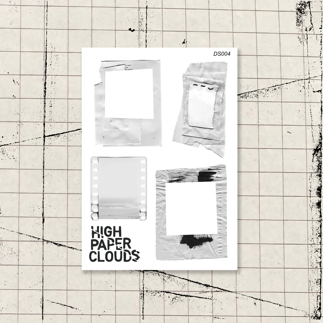 White Out Layering Sticker Sheet