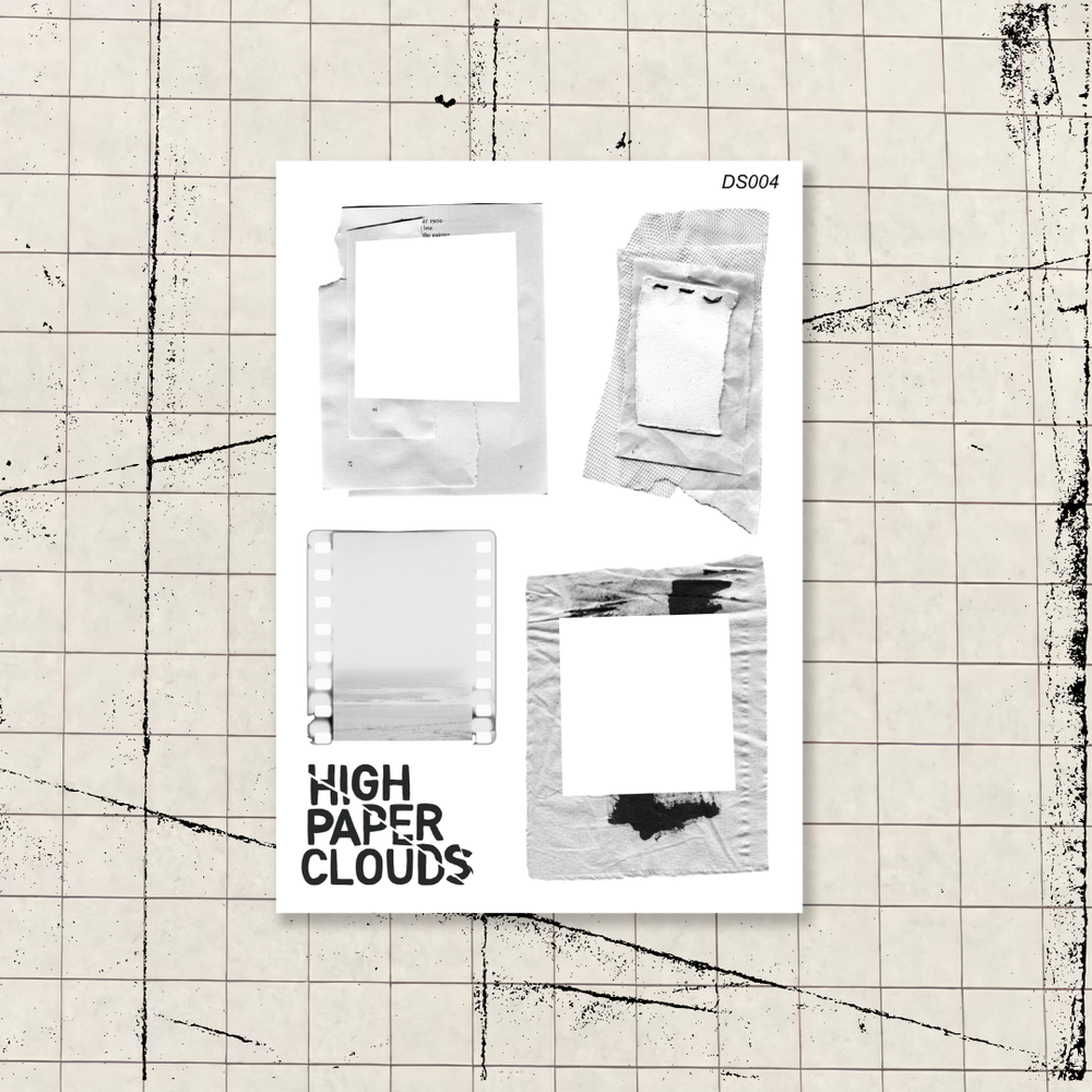 White Out Layering Sticker Sheet