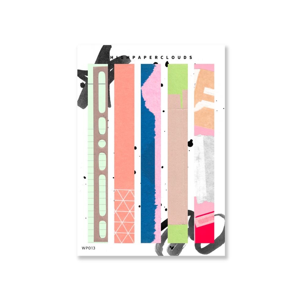 Washi Papers Deco Sticker Sheet