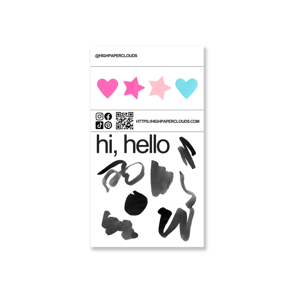 sheet freebie w/ all orders (not for purchase)