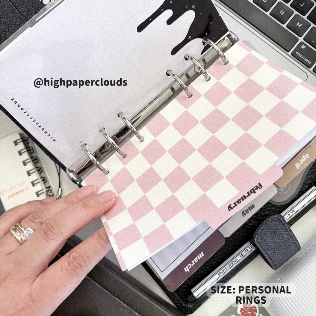 A5 Rings Side Tab Dividers - Canva Editable Template