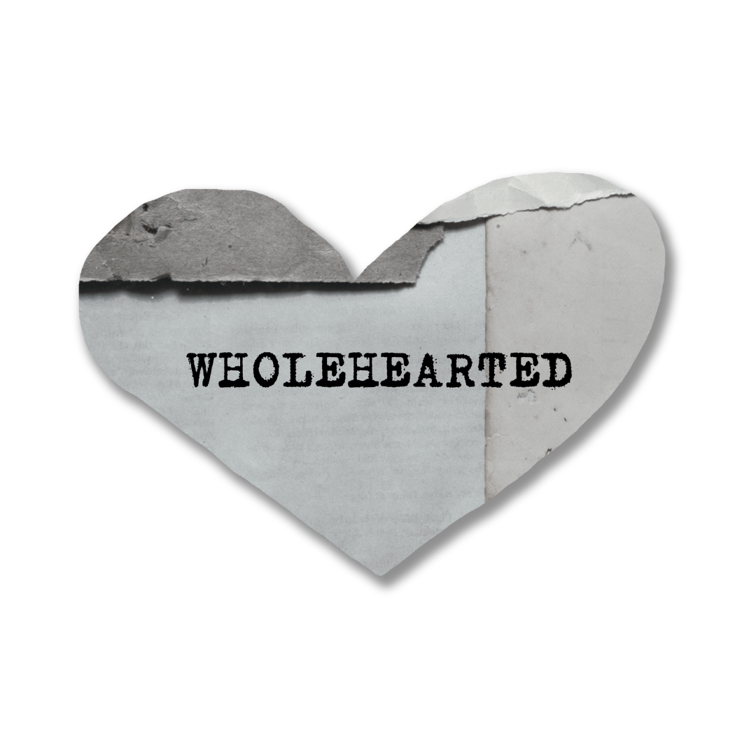 wholehearted diecut sticker