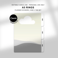 A5 Rings Side Tab Dividers - Canva Editable Template