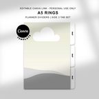 A5 Rings Side Tab Dividers - Canva Editable Template