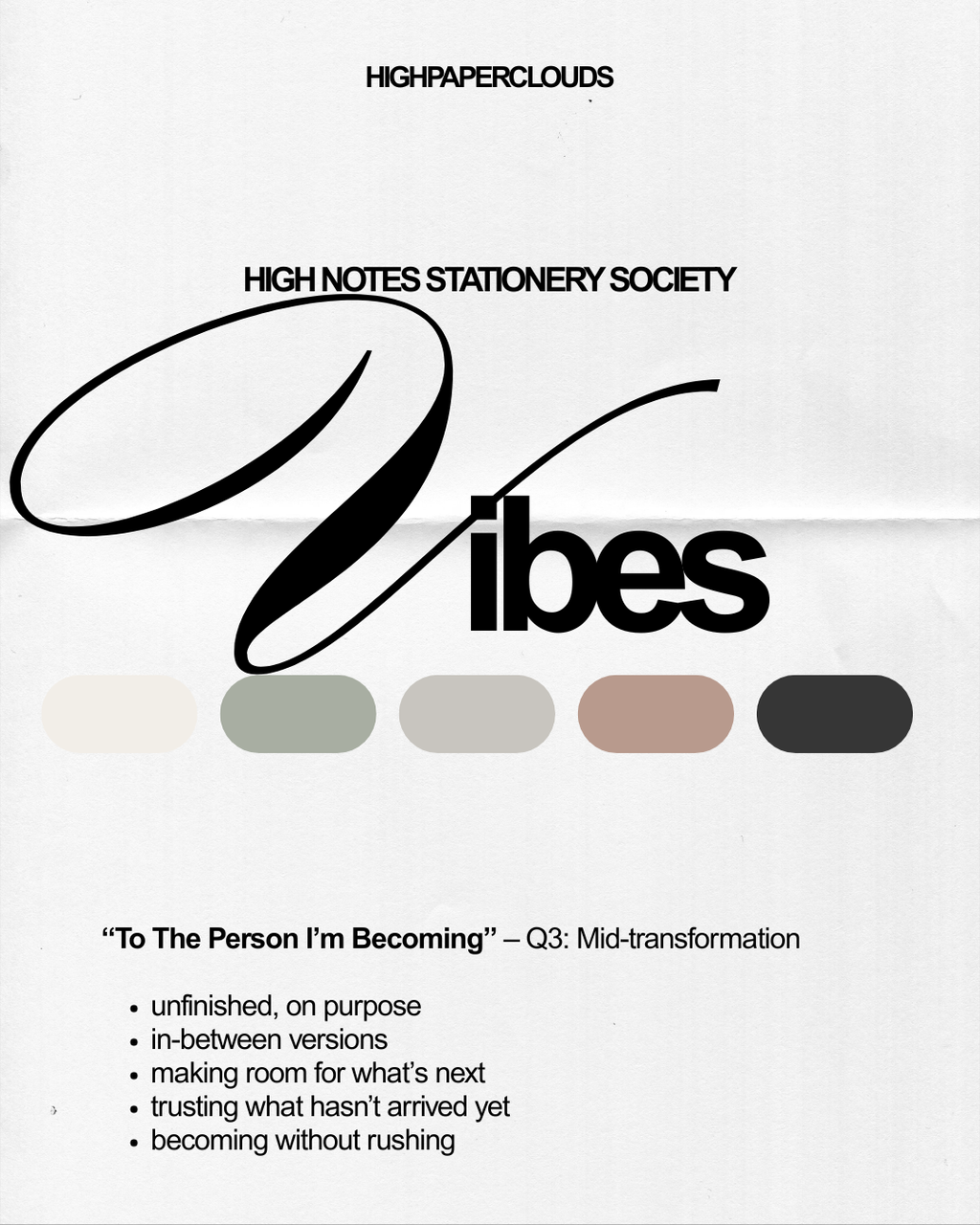 HighNotes Stationery Society | (Must be ordered separately!!)