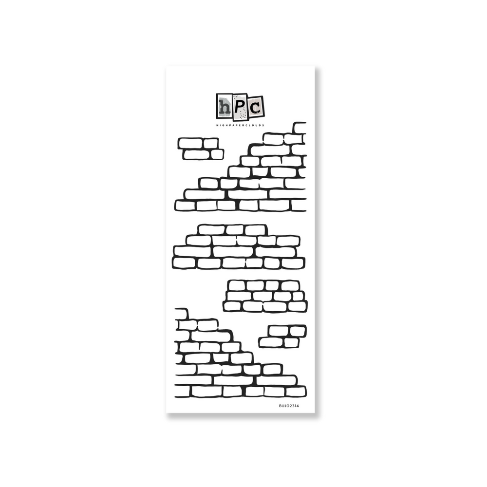 Bricks Deco Sticker Sheet - Street Style Collection