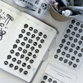 BLACKOUT DRIP SMILES DECO STICKER SHEET