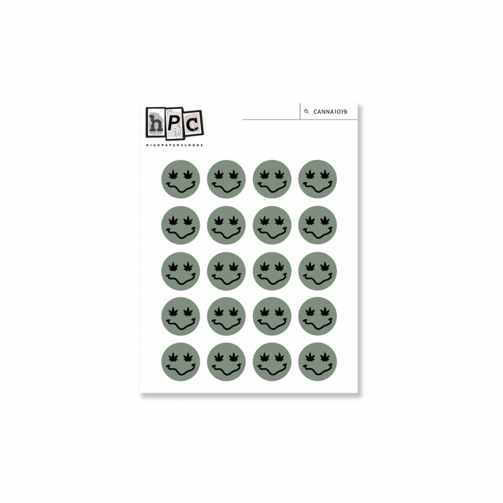 Hemp Smiles Deco Sticker Sheet