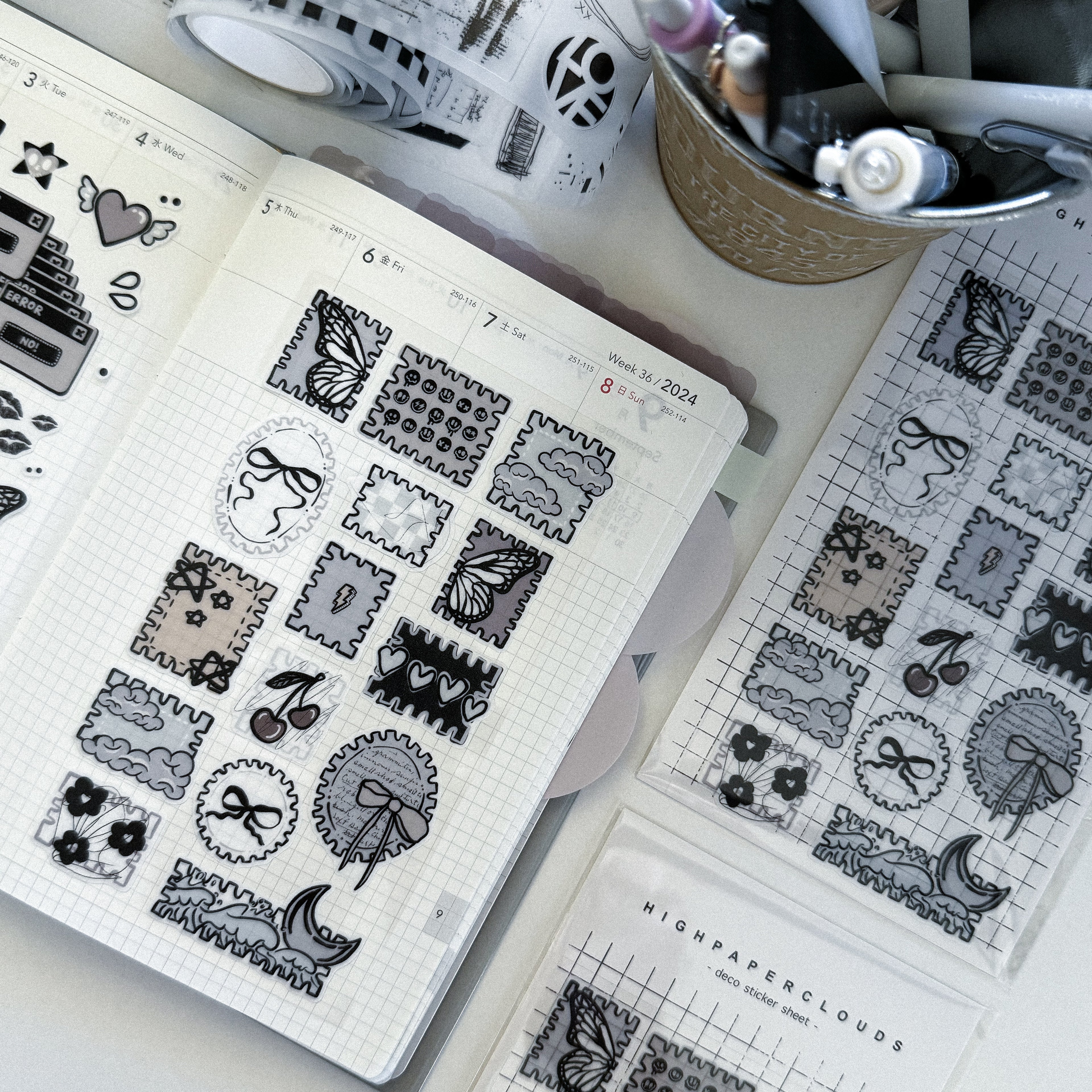 PALETTE IV STAMPS DECO STICKER SHEET