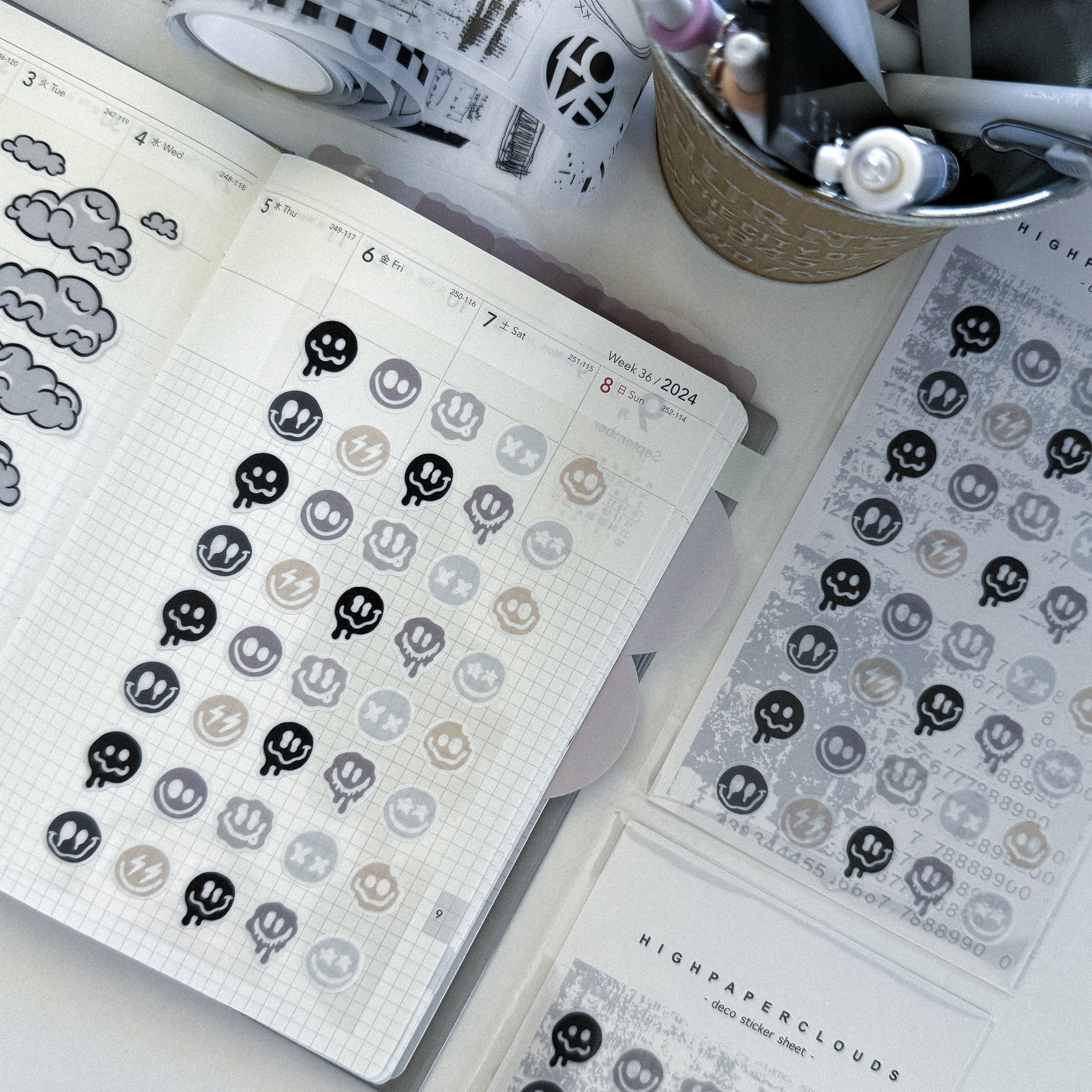 PALETTE SMILES DECO STICKER SHEET