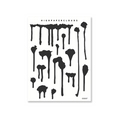 Mini Drips (Noir) Deco Sticker Sheet - GG IV