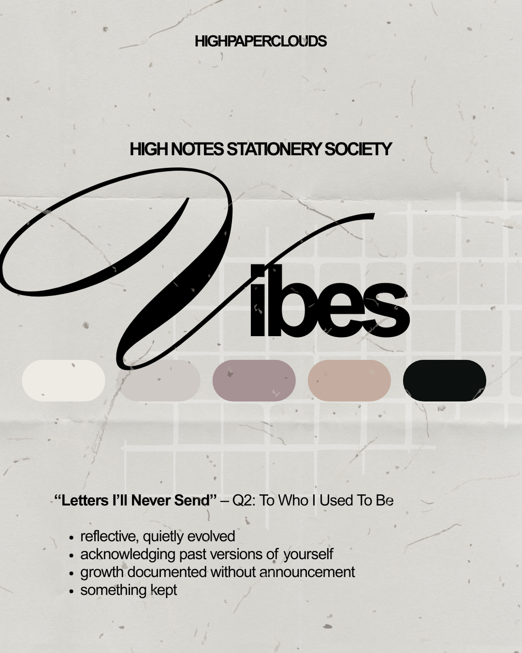 HighNotes Stationery Society | (Must be ordered separately!!)