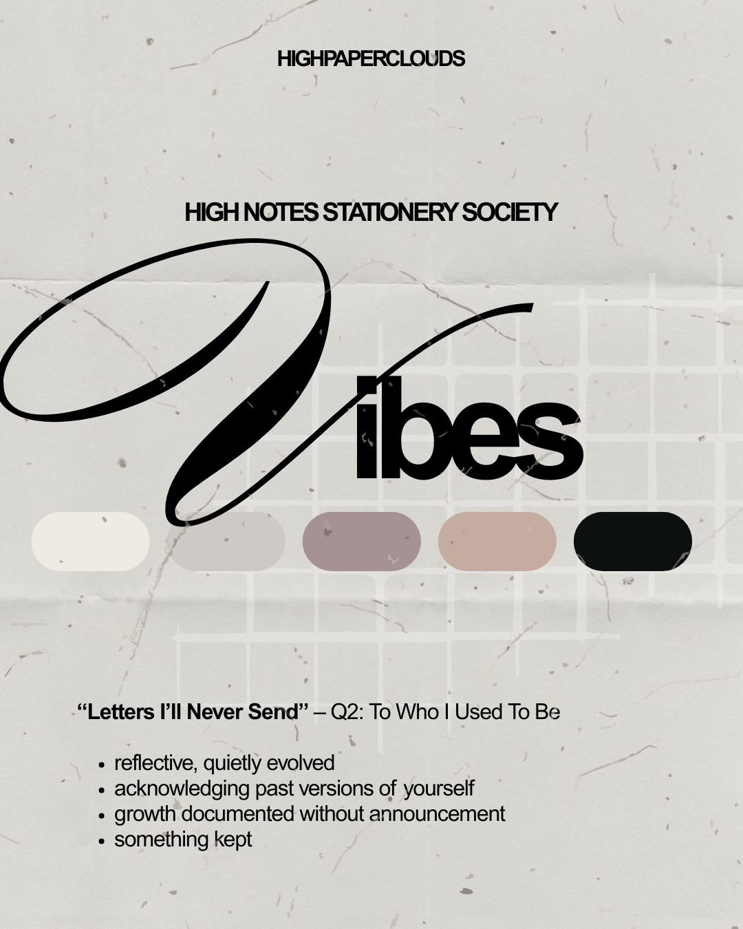 HighNotes Stationery Society | (Must be ordered separately!!)