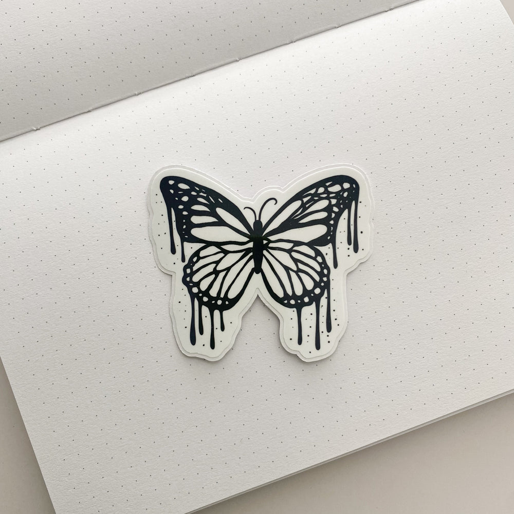 Butterfly Drip Sticker