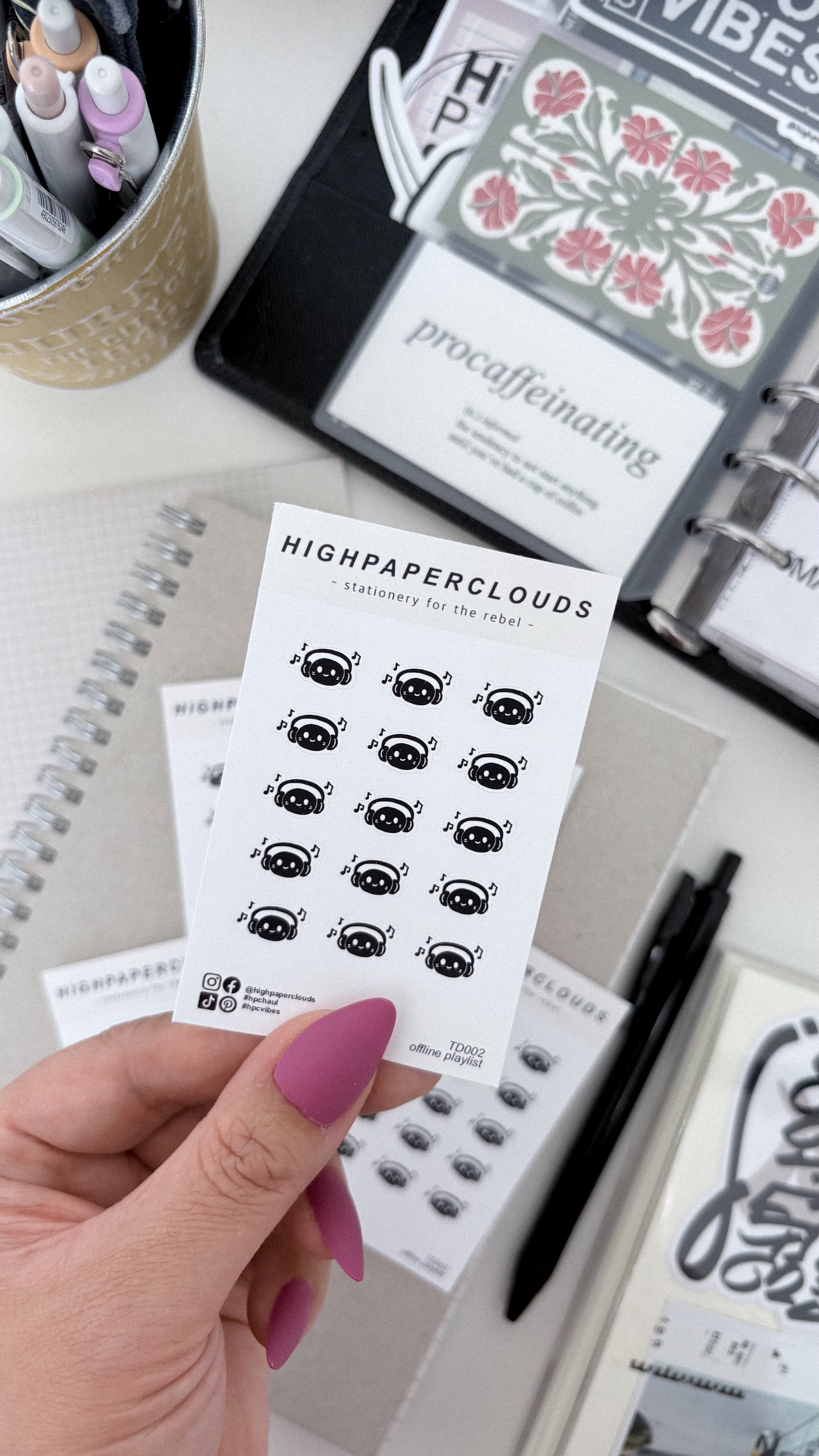 Music, Always - Offline Playlist Mini Sticker Sheet