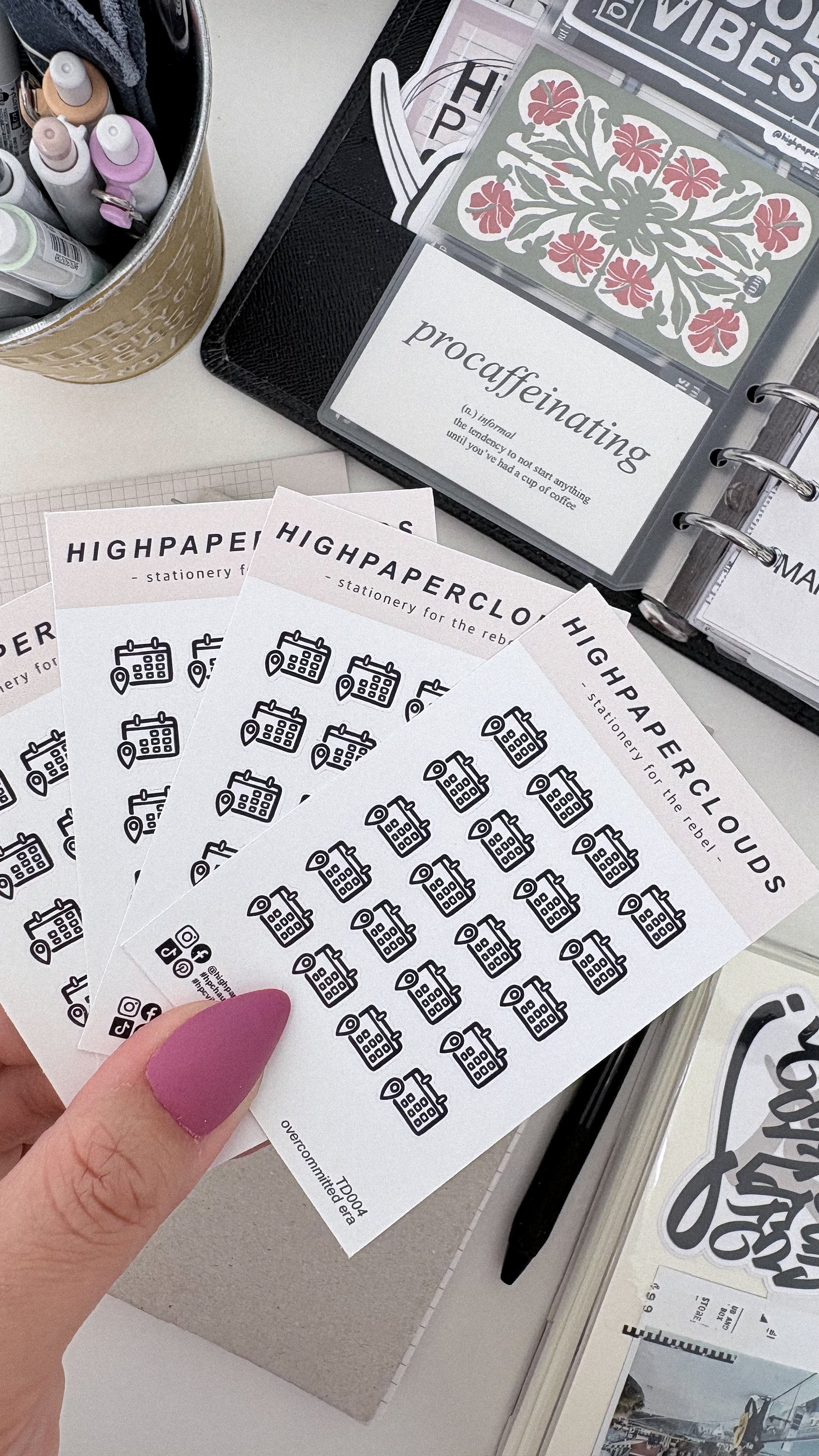 Appts & Places - Overcommitted Era Mini Sticker Sheet