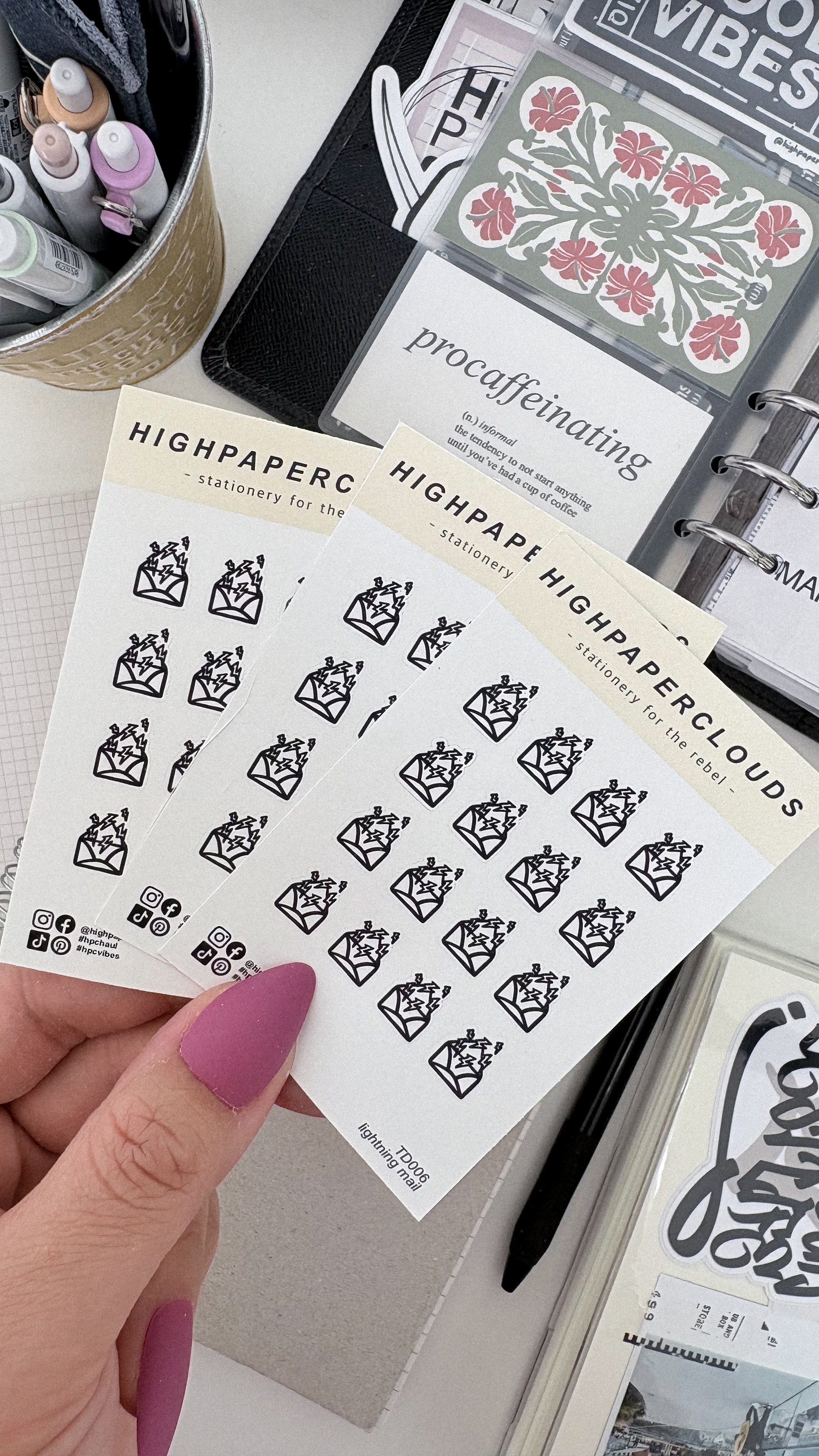 Lightning Mail Mini Sticker Sheet