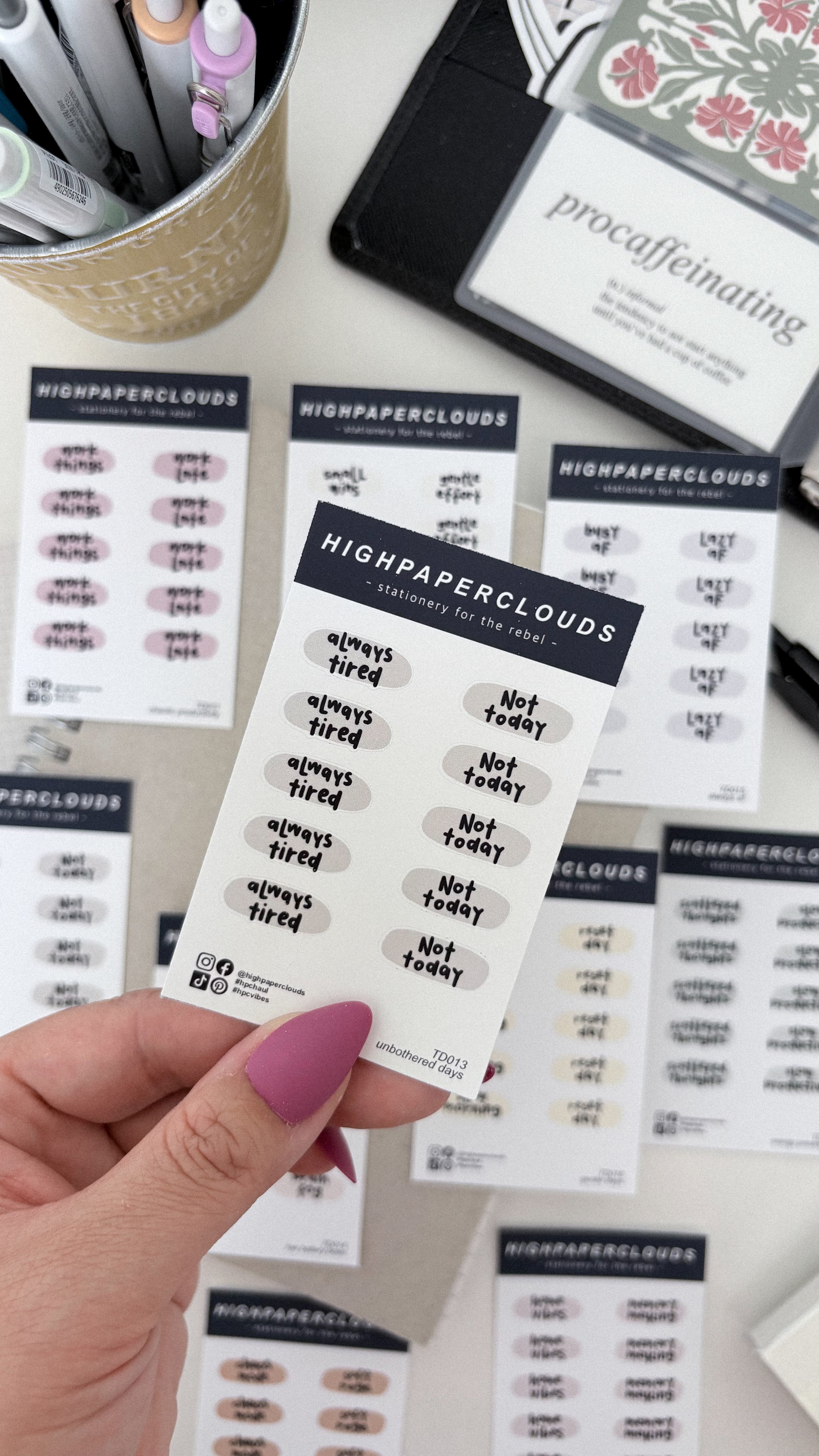 Unbothered Days Mini Sticker Sheet