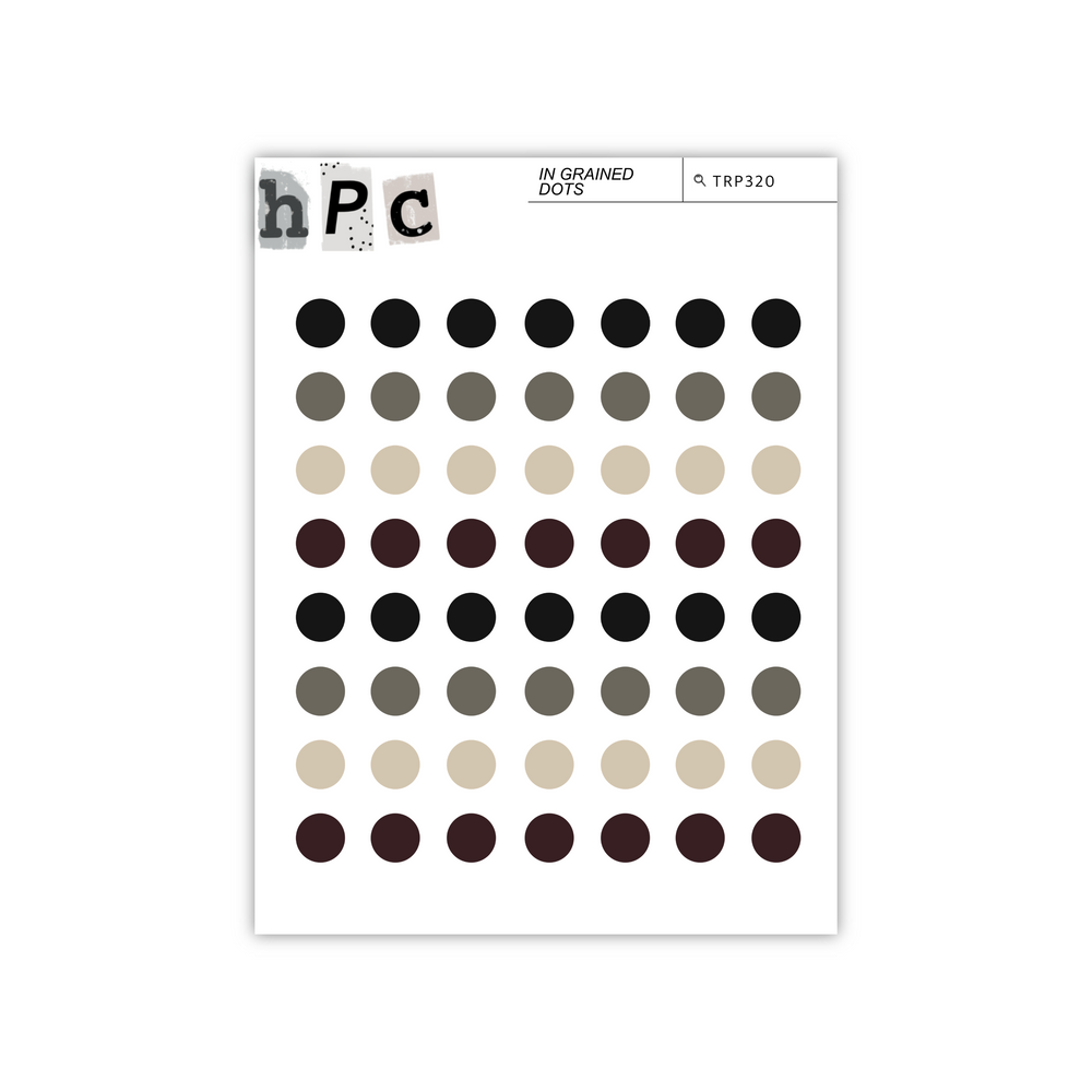 Dots & Dews Sticker Sheet - In Grained Collection