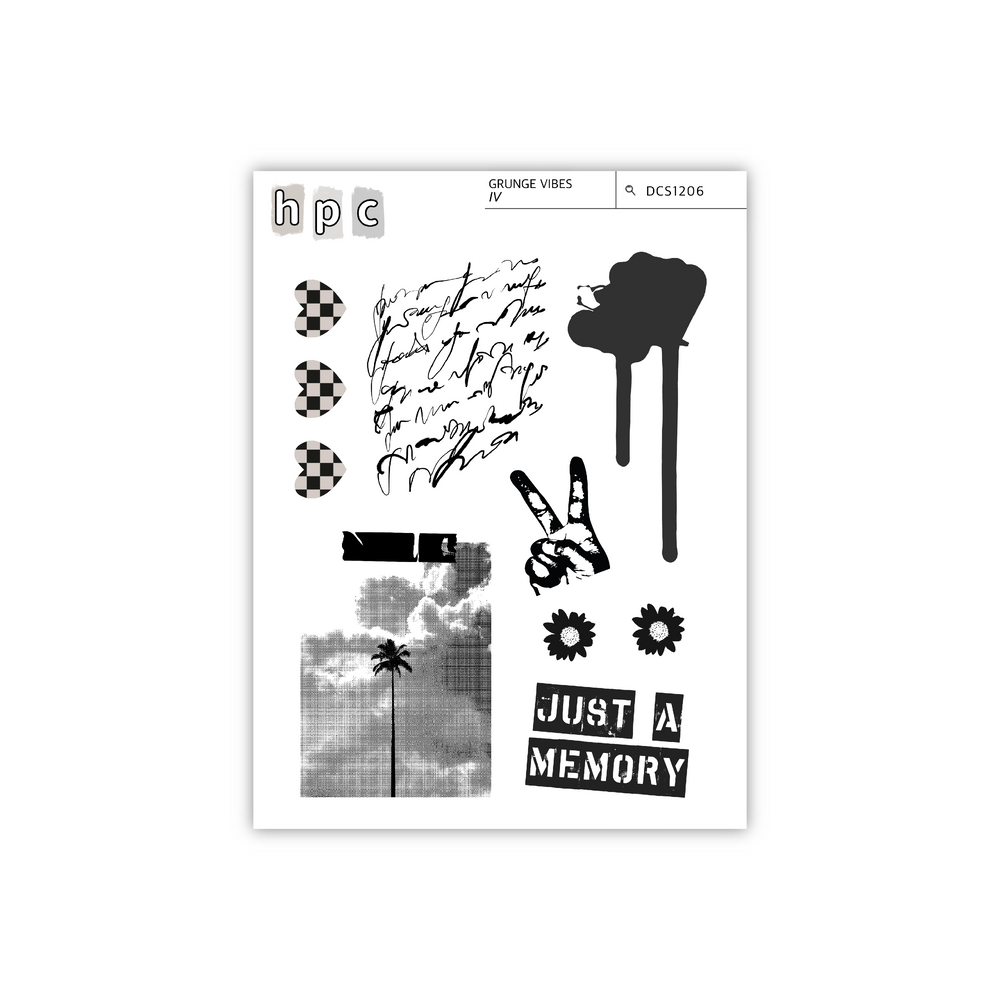 Grunge Vibes IV Sticker Sheet
