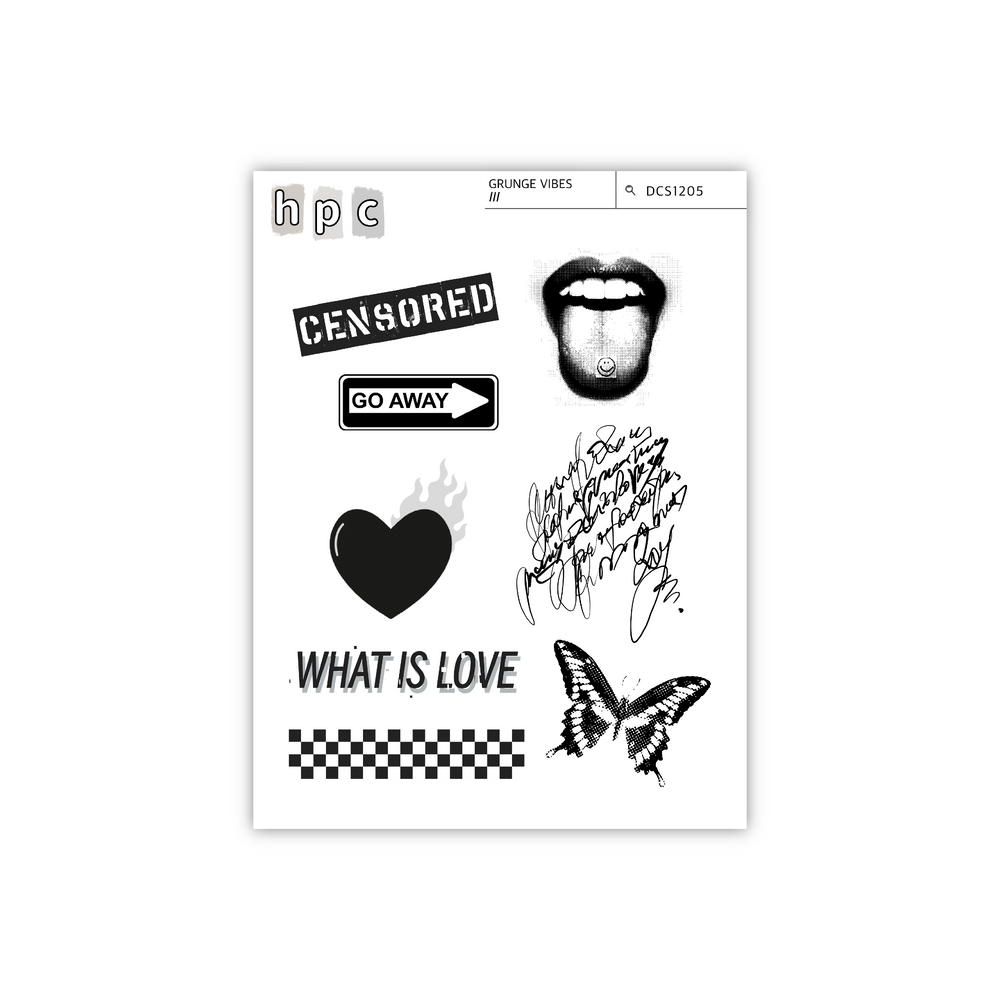 Grunge Vibes III Sticker Sheet