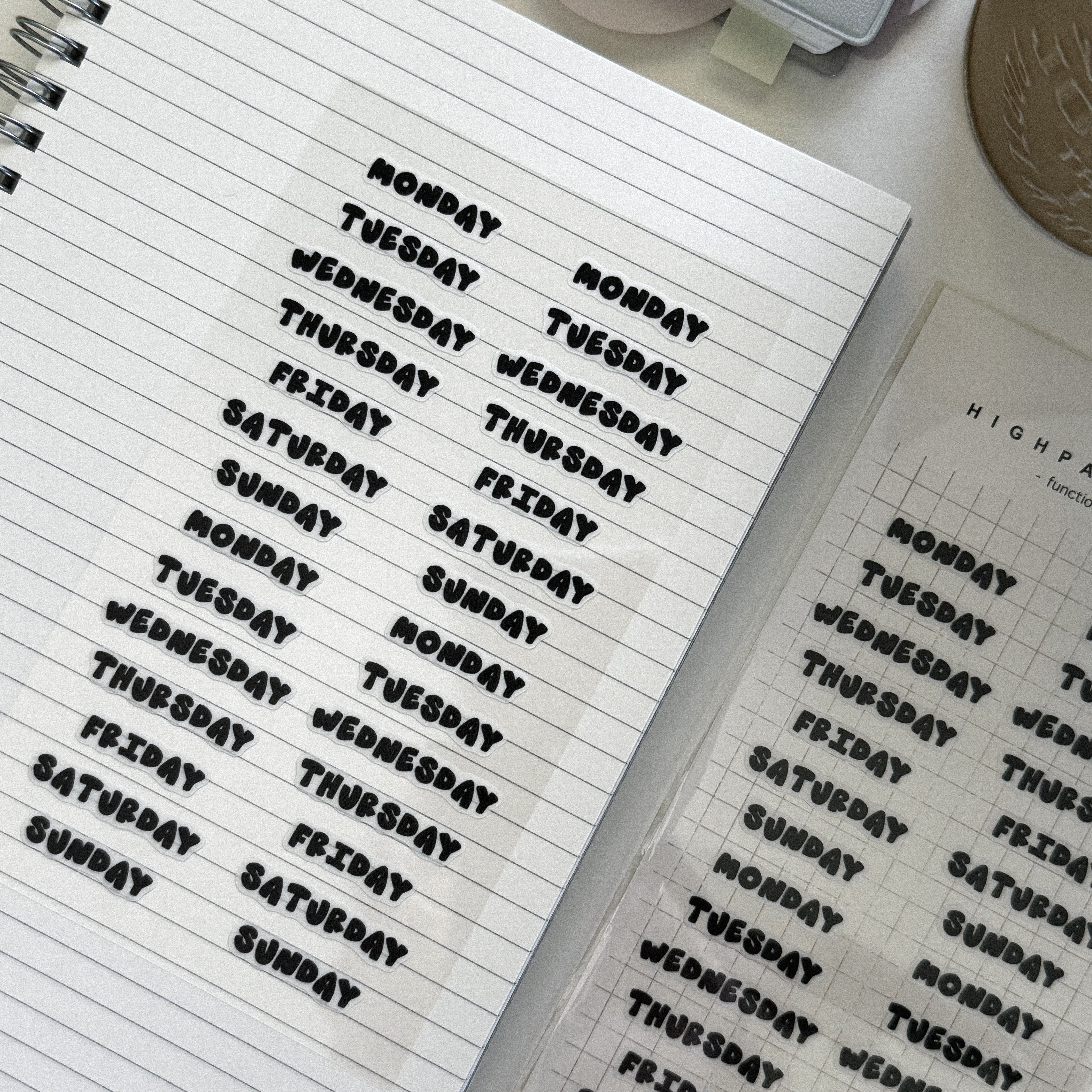 DAYS - BOLD STICKER SHEET