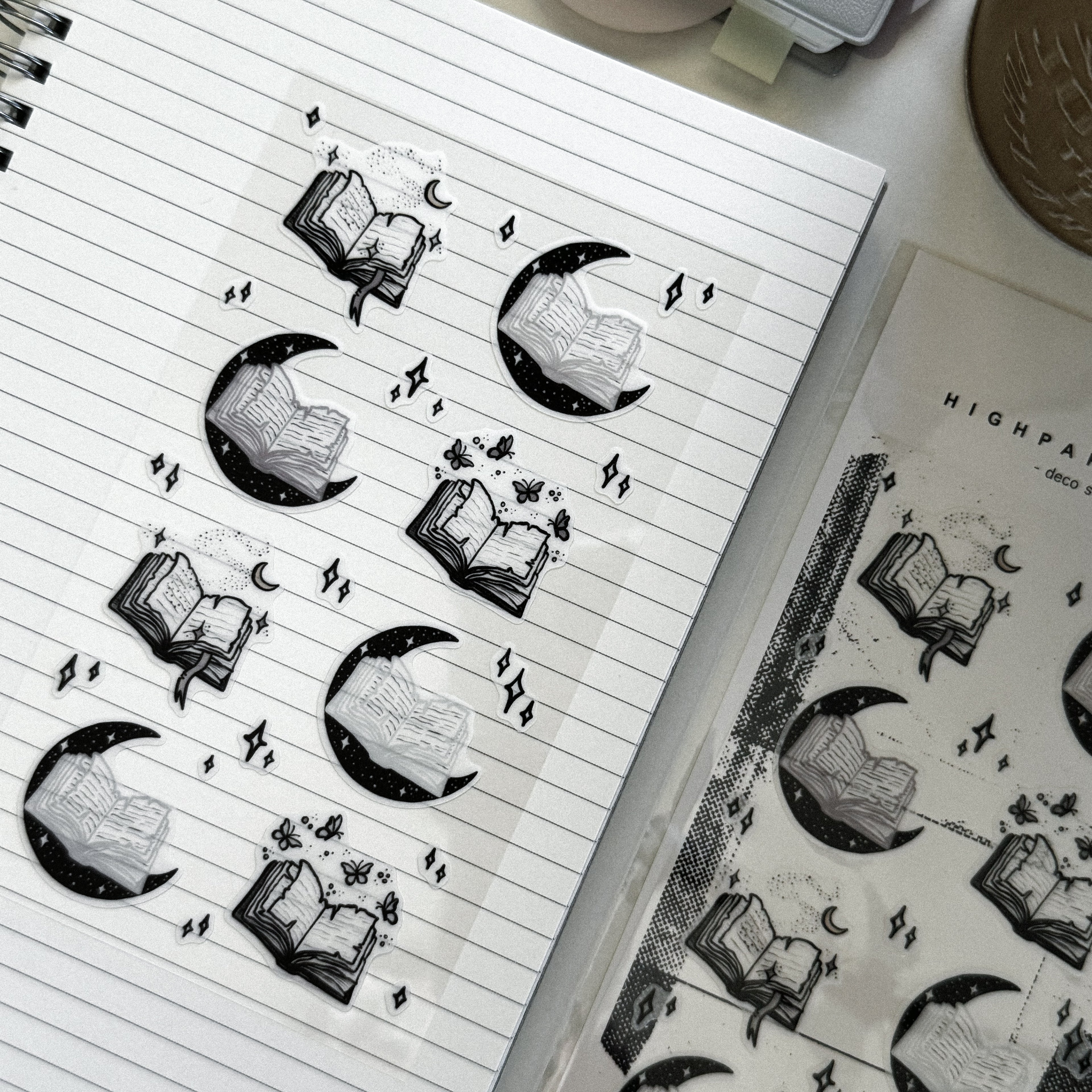 CELESTIAL BOOKISH VIBES DECO STICKER SHEET