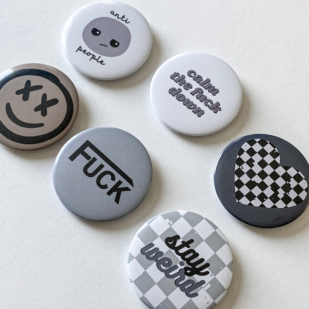 Large Button Pins
