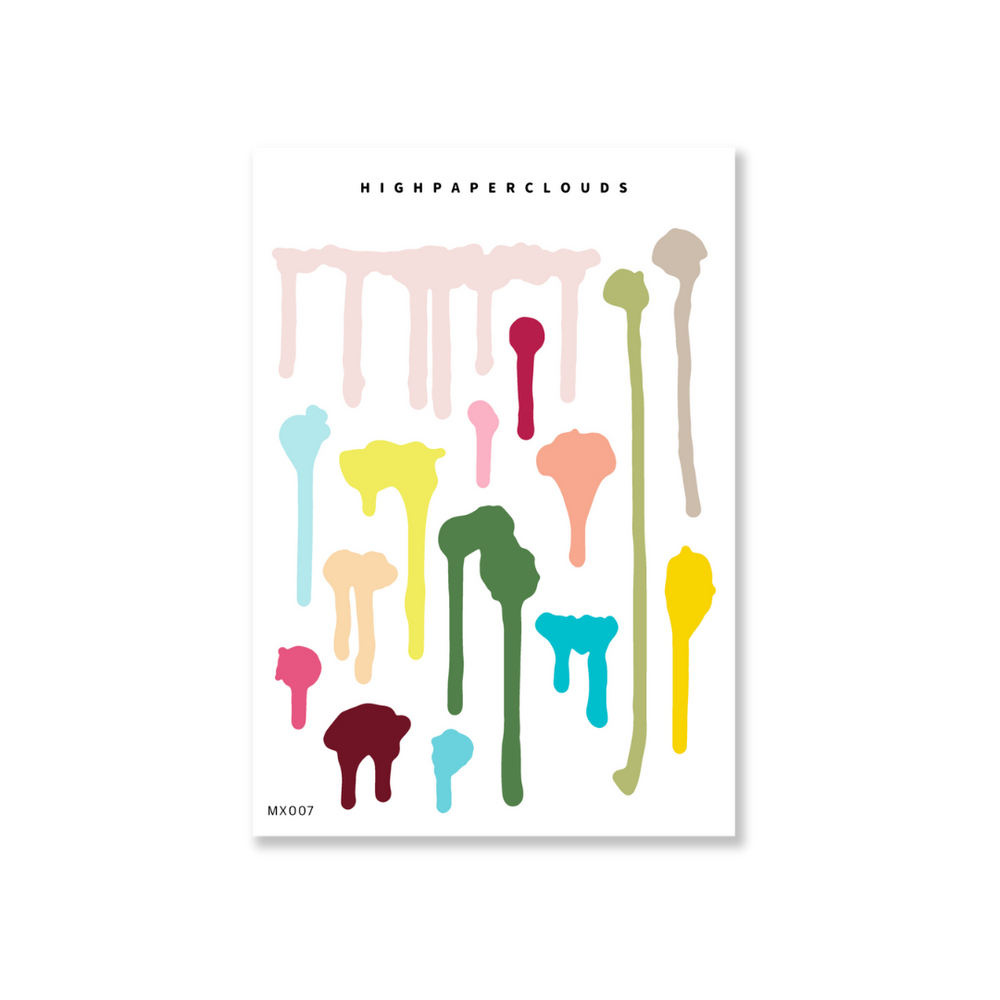 Mix Drips Deco Sticker Sheet
