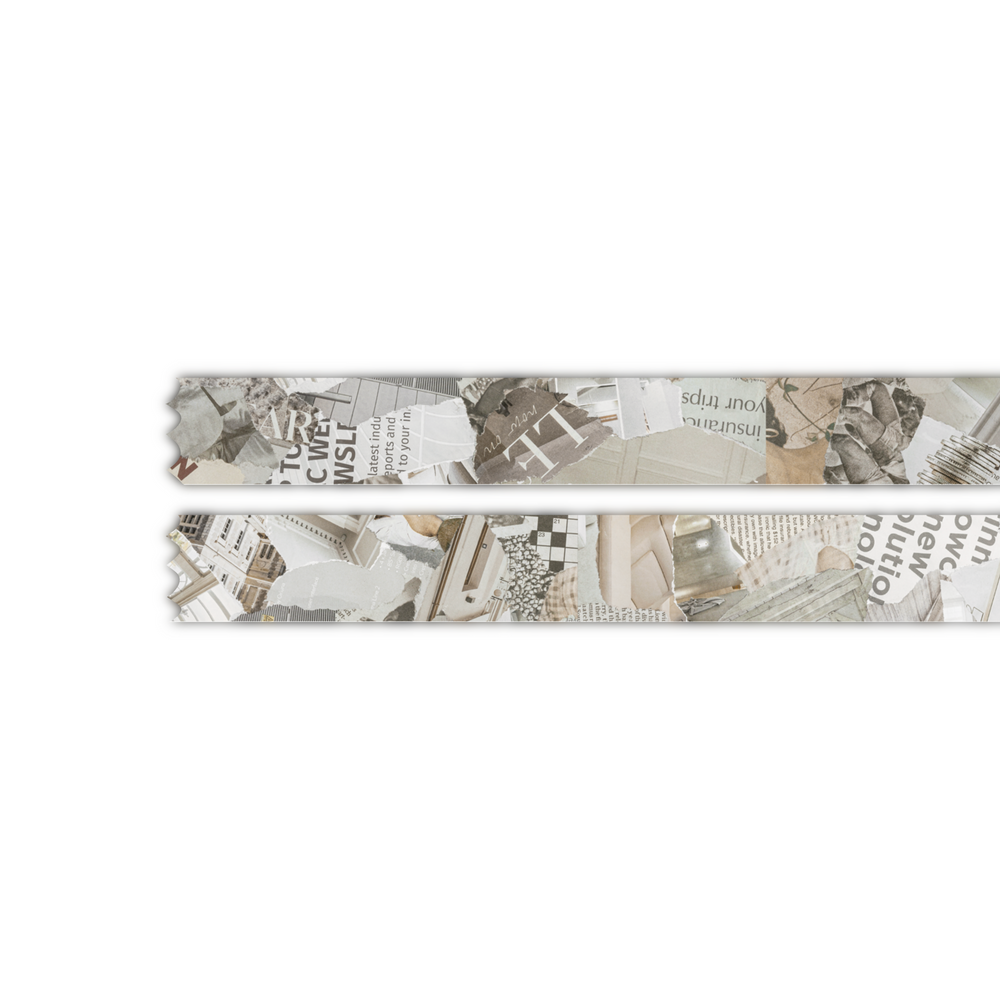 Neutral Collage Washi Tape 15mmx10m
