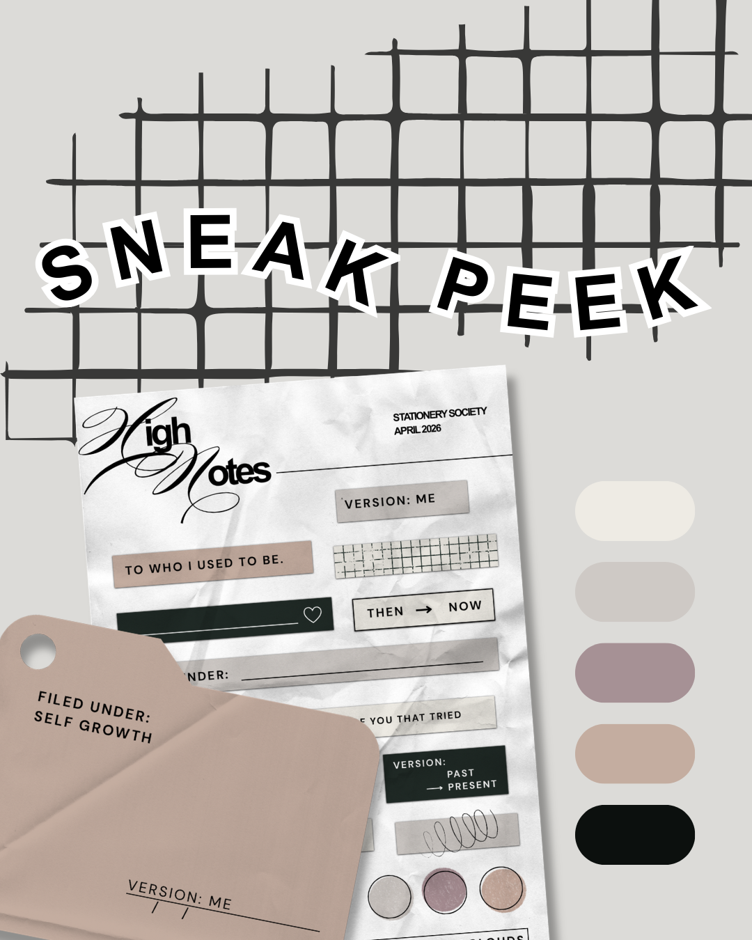 HighNotes Stationery Society | (Must be ordered separately!!)