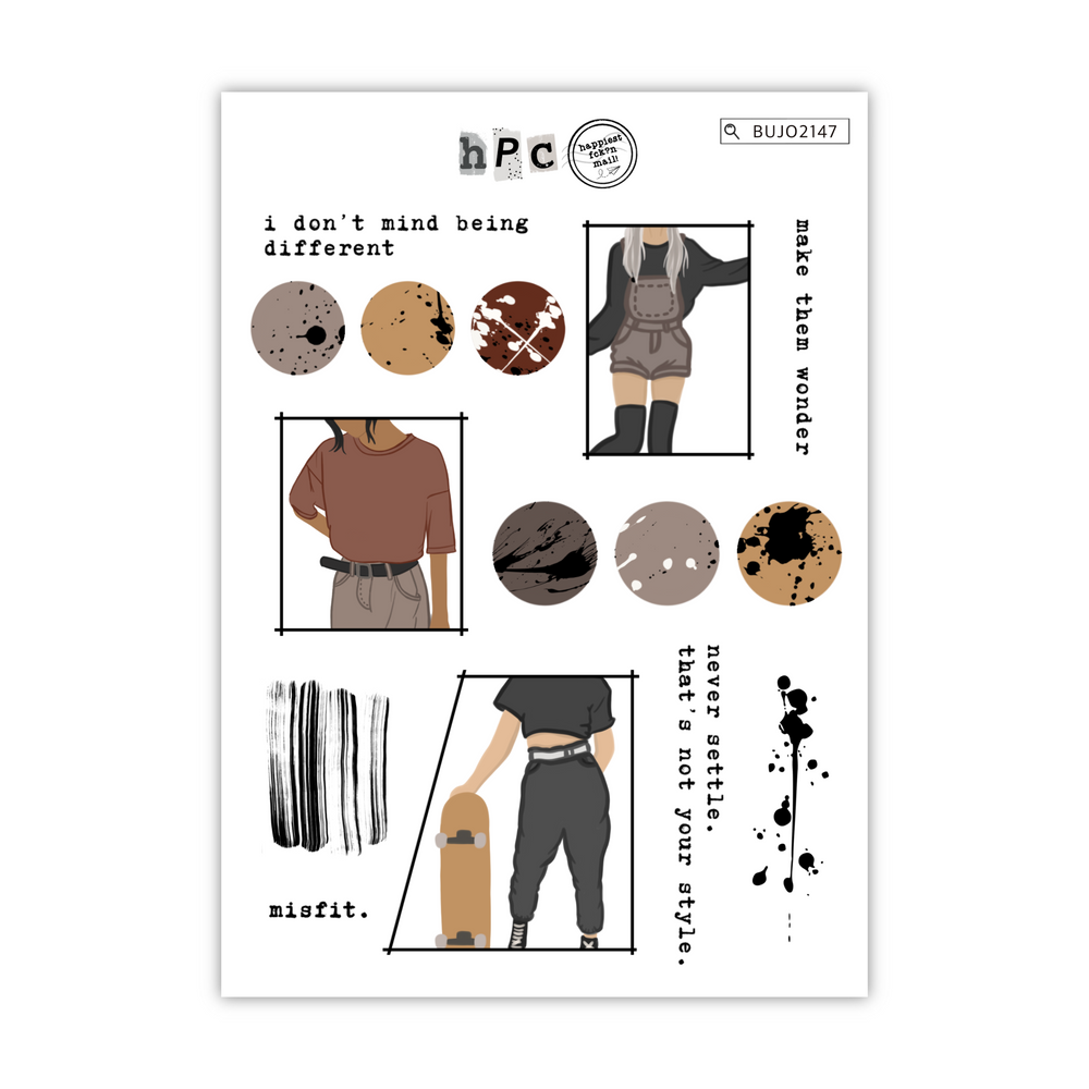 Rebel Babes Deco Sticker Sheet