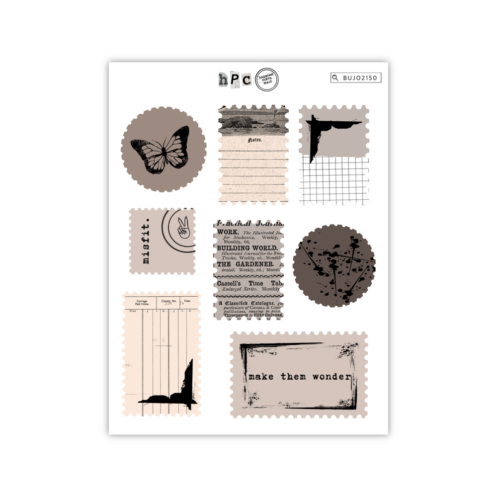 Misfits Deco Stamps Sticker Sheet