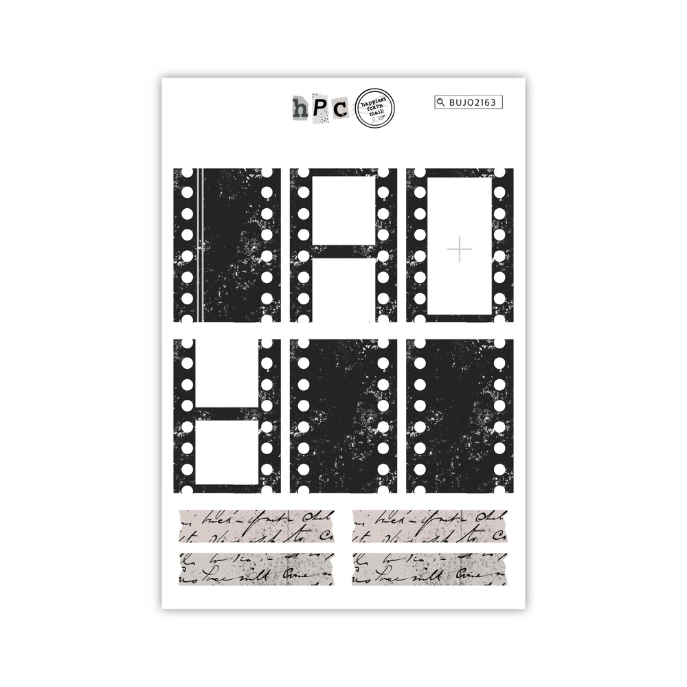 Noir Film Sticker Sheet