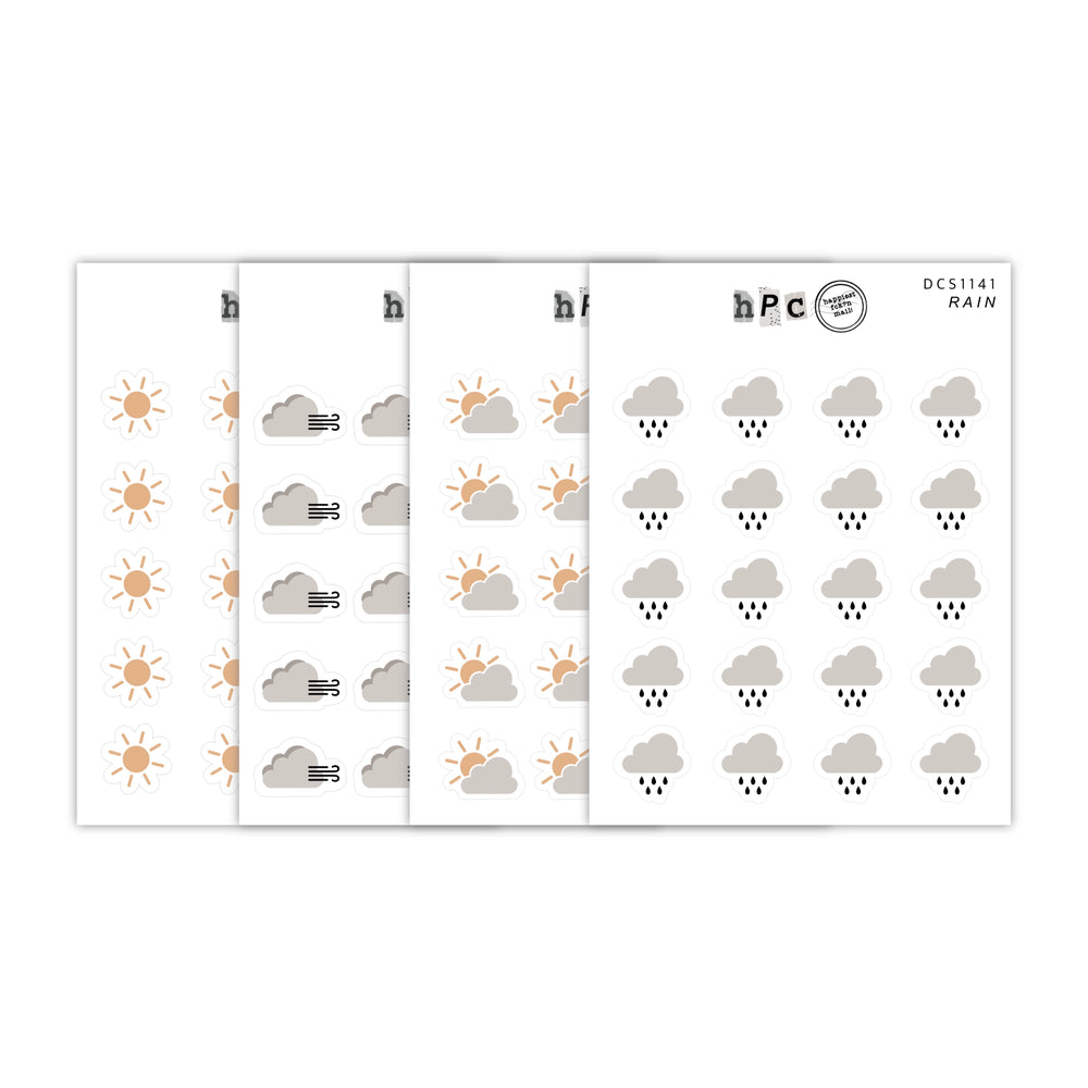 Weather Deco Sticker Sheet
