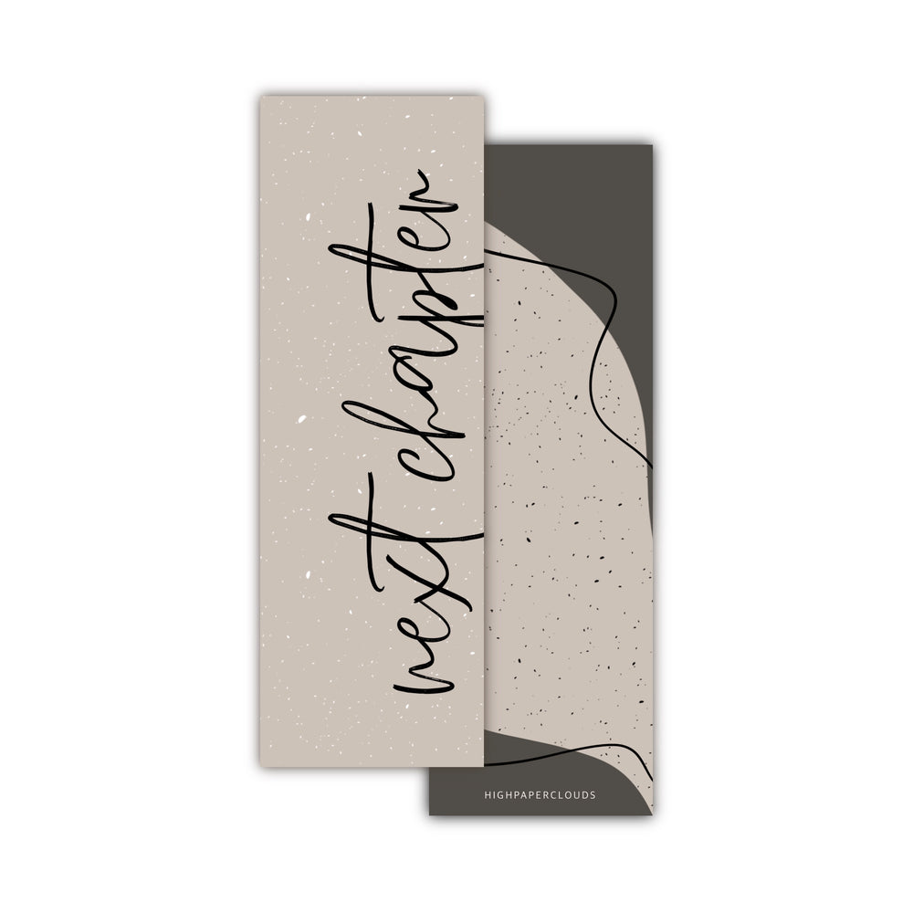 Next Chapter - double sided bookmark