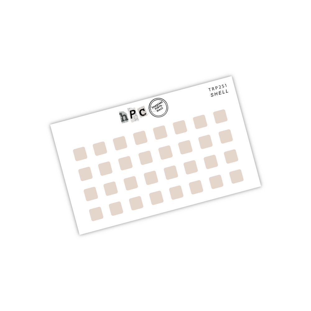 Mini Transparent Round Corner Squares