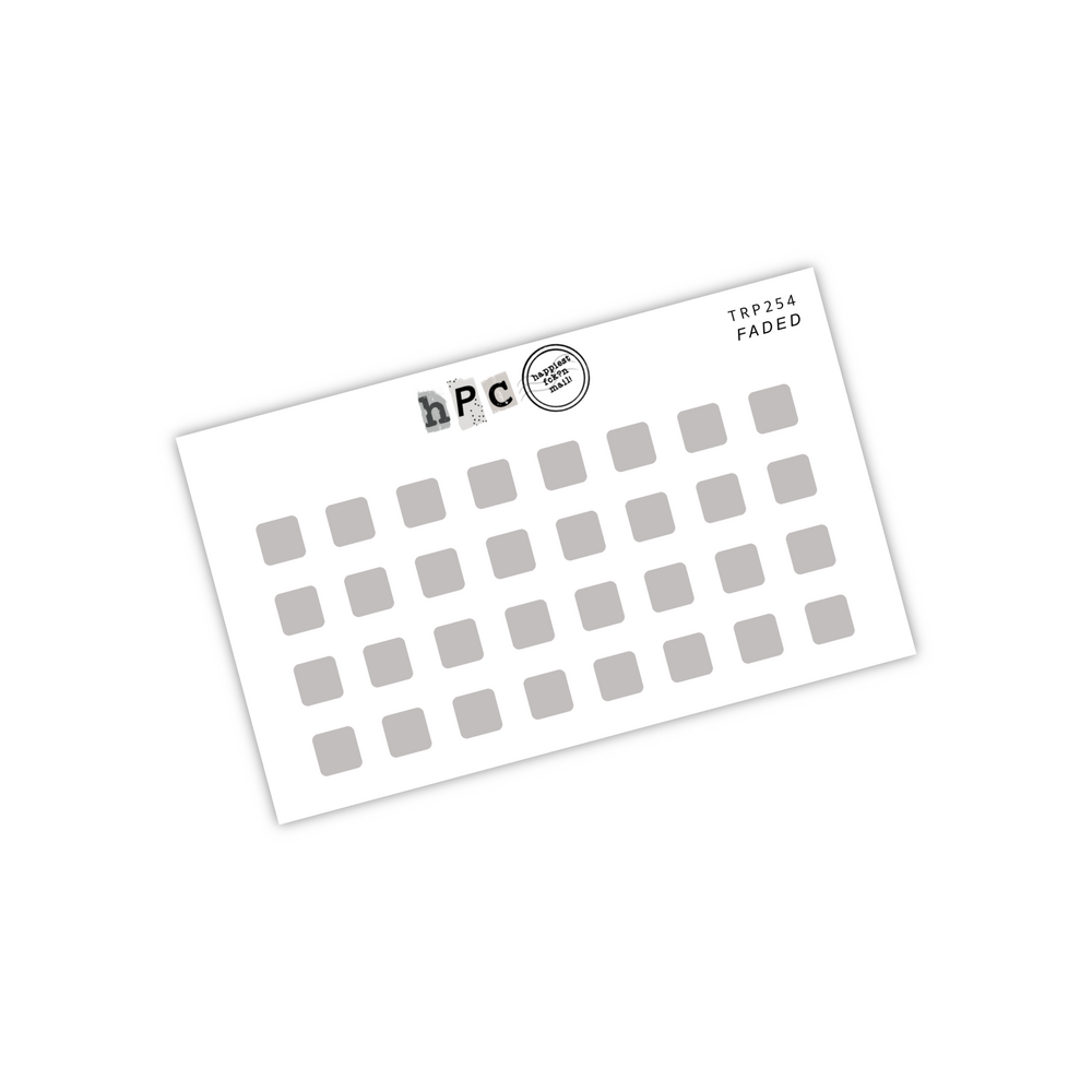 Mini Transparent Round Corner Squares