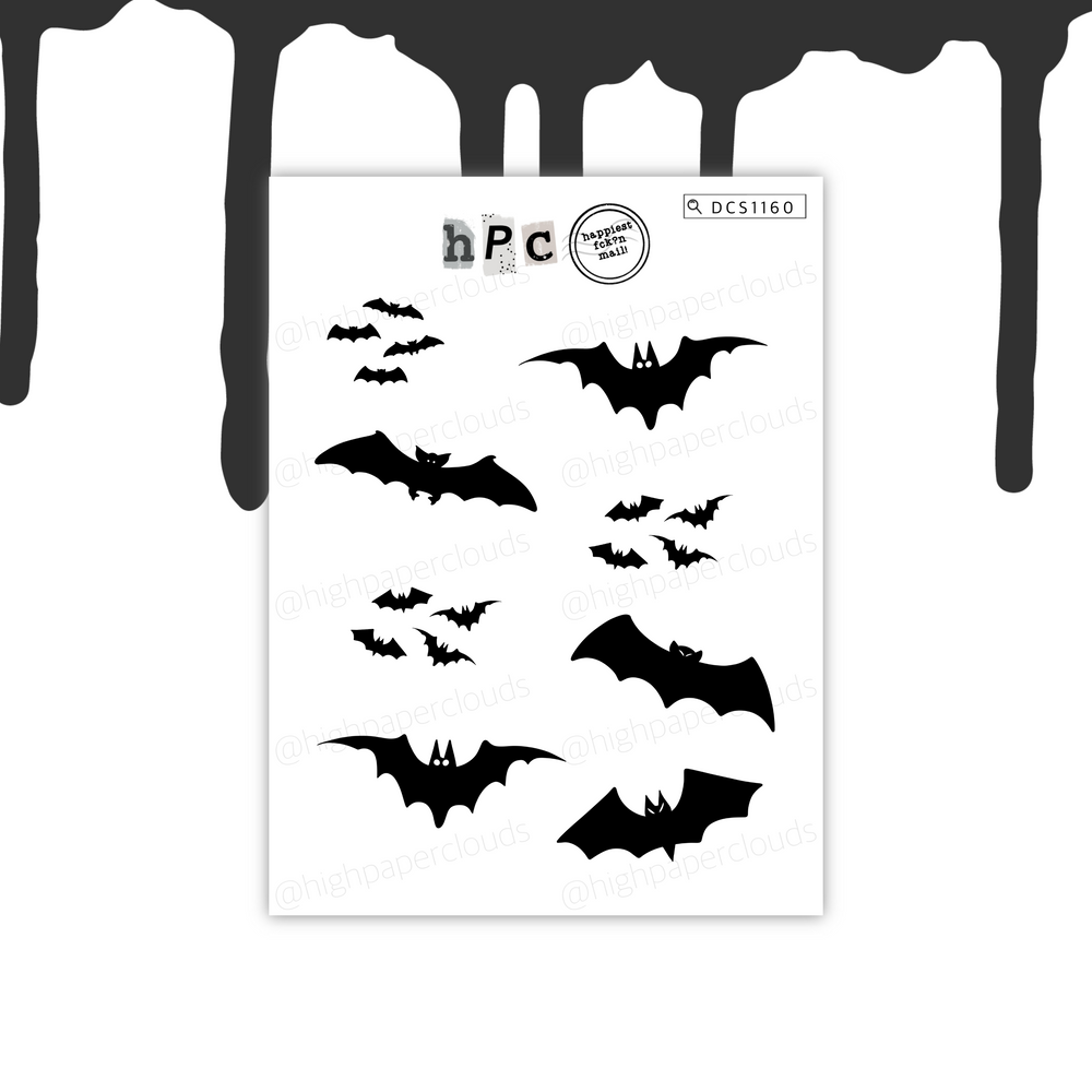 Bats Deco Sticker Sheet