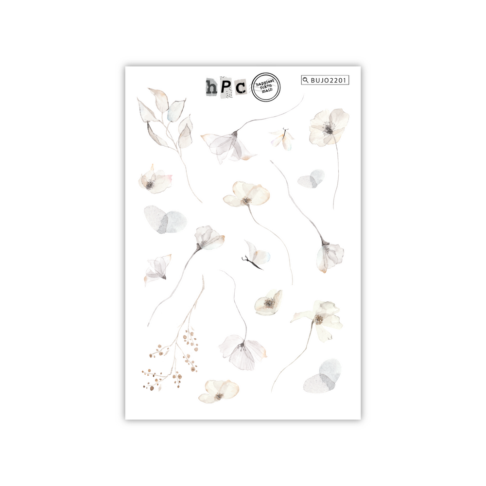 Ethereal Florals Deco Sticker Sheet